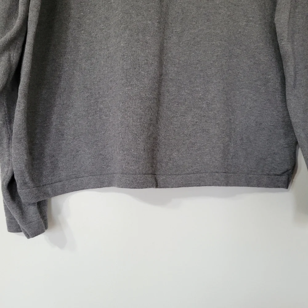 MICHAEL Michael Kors Gray Half Zip Pullover Sweater Size L